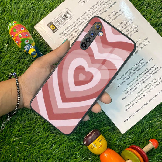 Latte Love Patter Glass Case Cover - Brown For Realme/Narzo - ShopOnCliQ