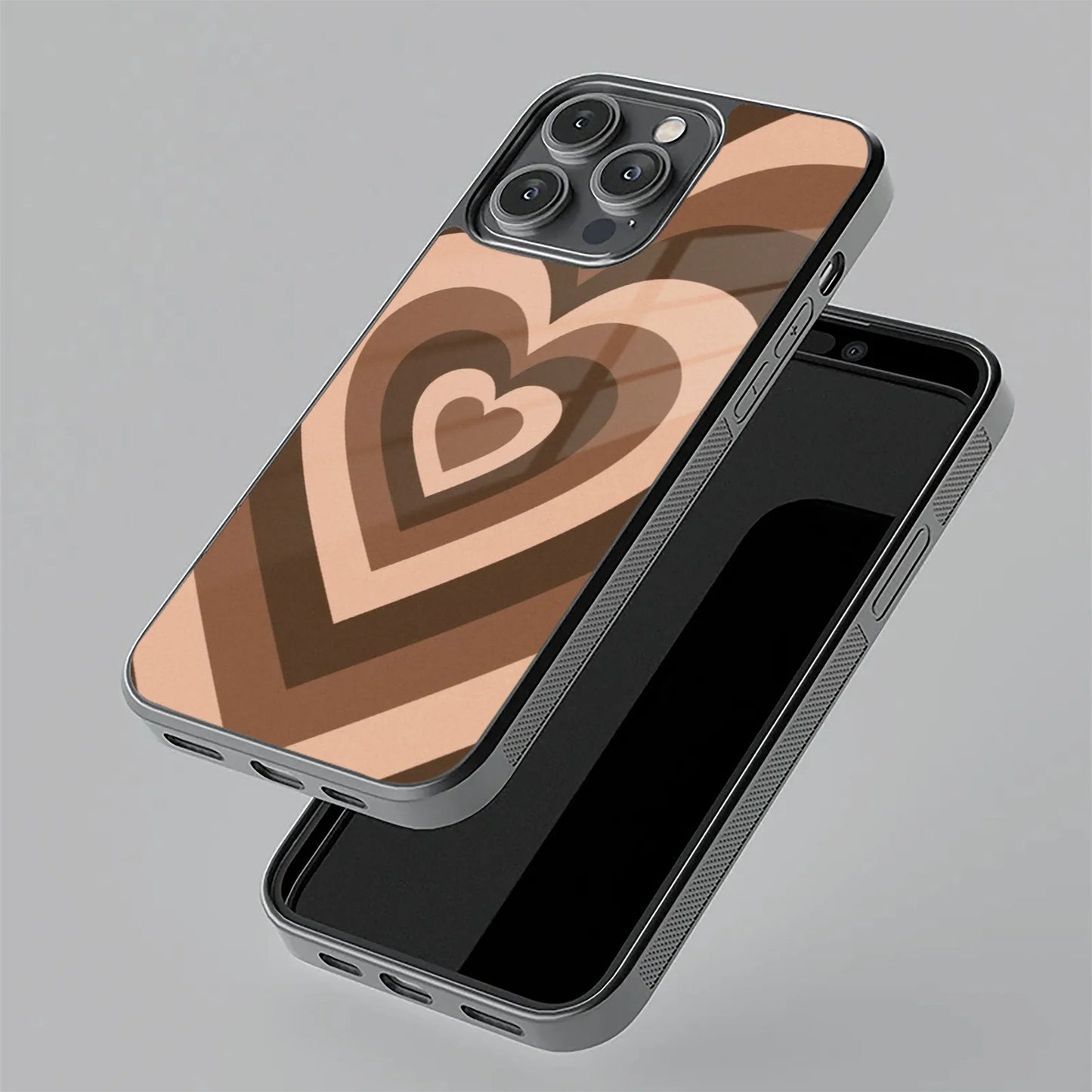 Latte Love Patter Glass Case Cover - Coffee For iPhone - ShopOnCliQ