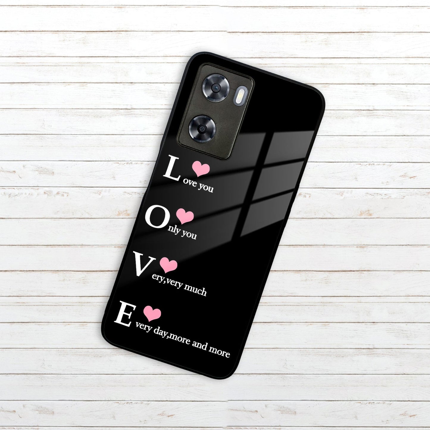Love Glass Case Cover For Oppo