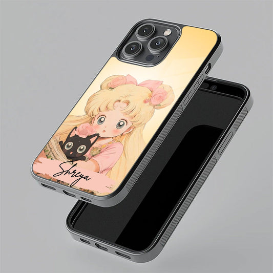 Lovely Sailor Moon Customize Glass Case Cover For iPhone - ShopOnCliQ
