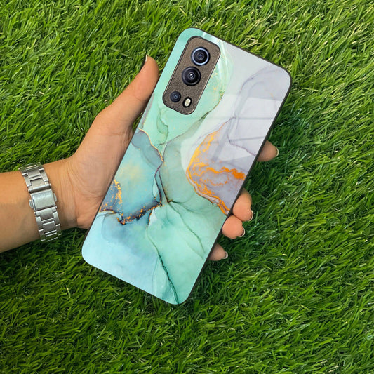 Marble Glass Finish Phone Case And Cover For Vivo