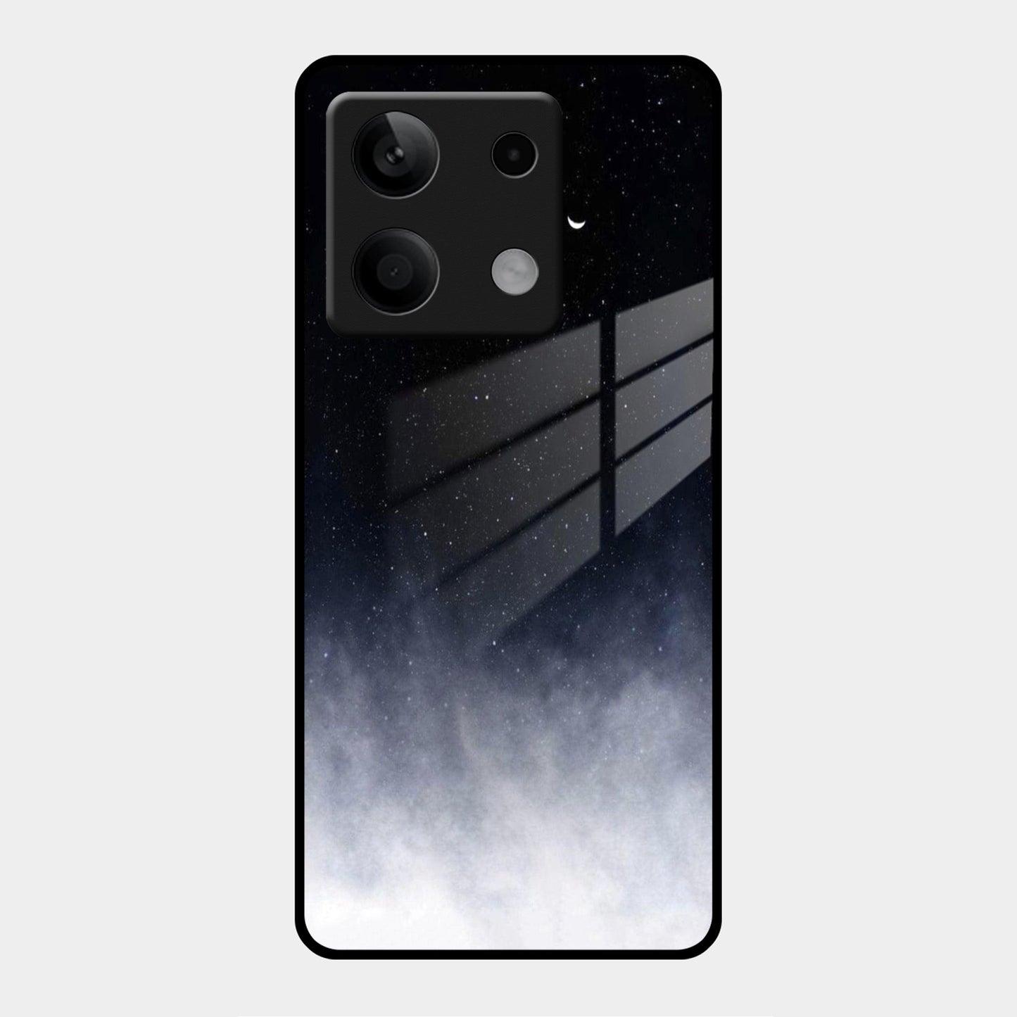 Moon Galaxy Glass Phone Case For Poco