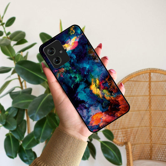 Multicolor Glossy Metal Case Cover For Motorola - ShopOnCliQ