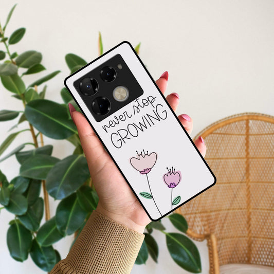 Never Stop Growing Glossy Metal Case Cover For Infinix - ShopOnCliQ