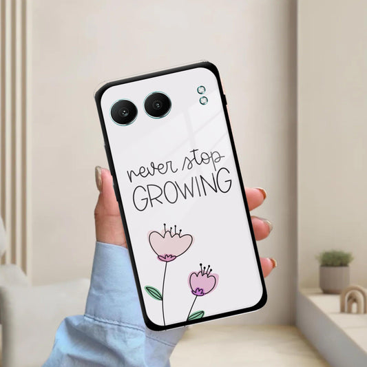 Never Stop Growing Glossy Metal Case Cover For OnePlus - ShopOnCliQ