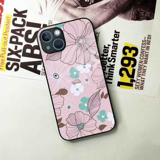 Peach Flower Glass Case Cover For iPhone - ShopOnCliQ