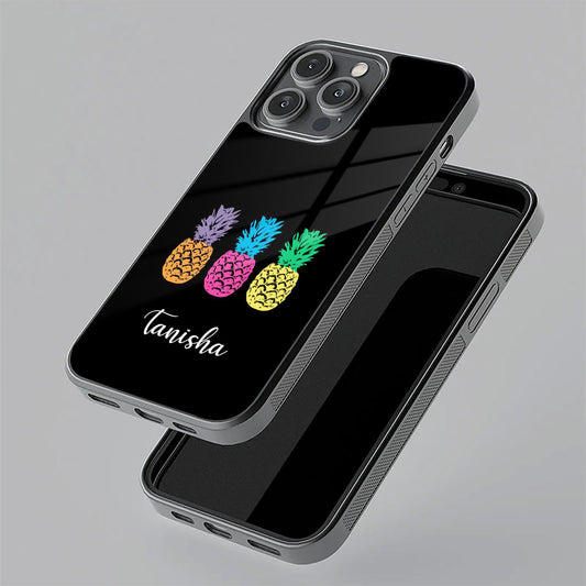 Colorful Pineapple Glass Case Cover For Vivo - ShopOnCliQ