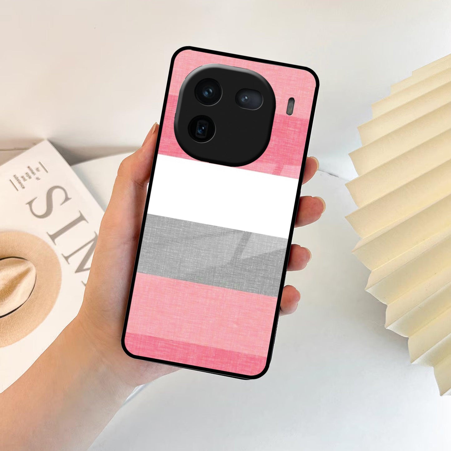 Pink Hues Harmony Glossy Metal Case Cover For Vivo - ShopOnCliQ