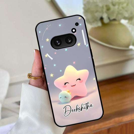 Pink Star Glossy Metal Case Cover For Nothing - ShopOnCliQ