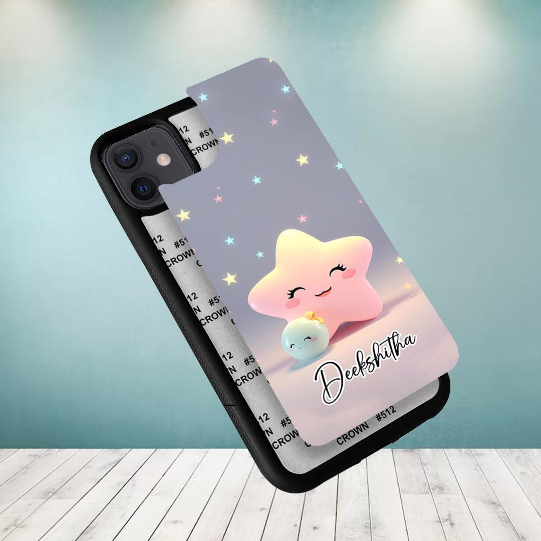 Pink Star Glossy Metal Case Cover For Vivo - ShopOnCliQ