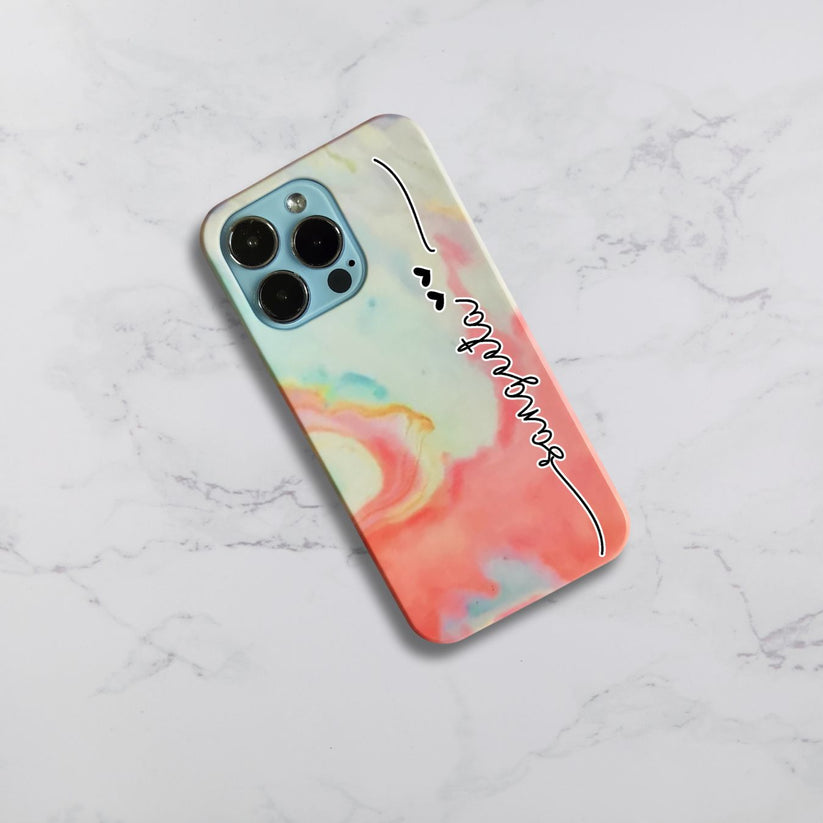 Customized Name Rainbow Design Phone Case Cover Rainbow  For Vivo