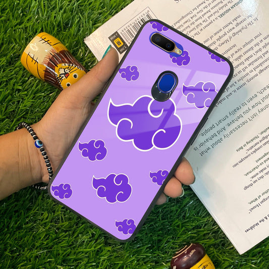 Purple Cloud Mobile Glass Phone Case Cover For Oppo