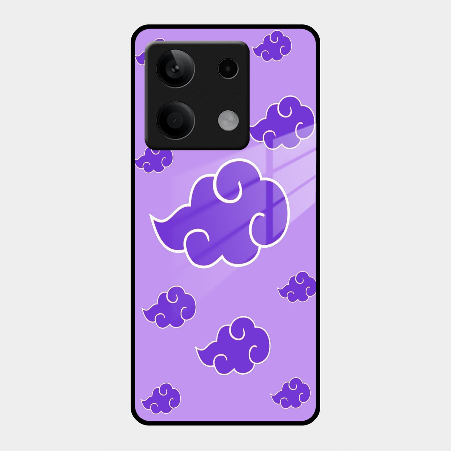 Purple Cloud Mobile Glass Phone Case Cover For Poco