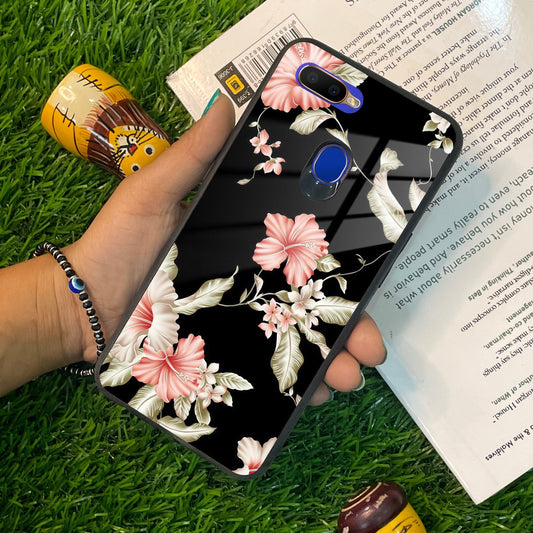 Retro Floral Glass Phone Case And Cover For Oppo