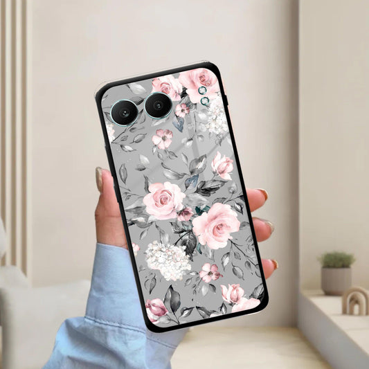 Retro Floral Glossy Metal Case Cover V2 For OnePlus - ShopOnCliQ
