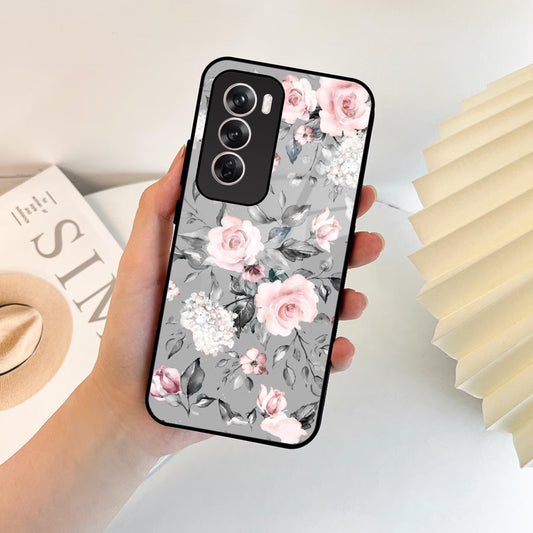 Retro Floral Glossy Metal Case Cover V2 For Oppo - ShopOnCliQ