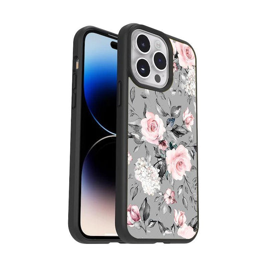 Retro Floral Glossy Metal Case Cover V2 For Samsung - ShopOnCliQ