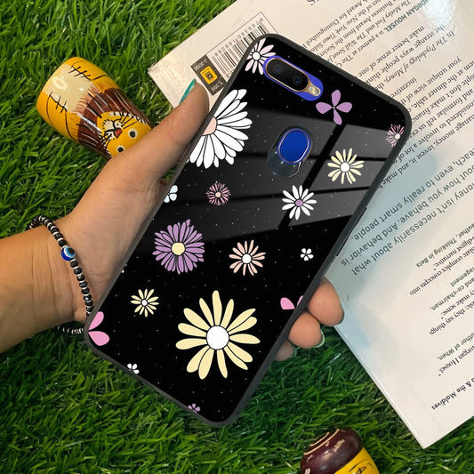 Seamless Floral Print Glass Case Cover Oppo - ShopOnCliQ