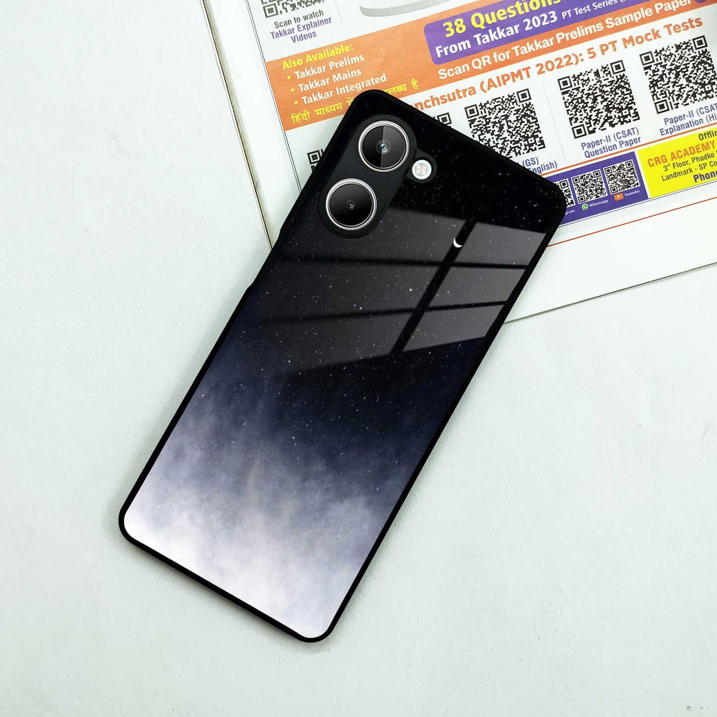 Moon Galaxy Glass Phone Case For Realme/Narzo