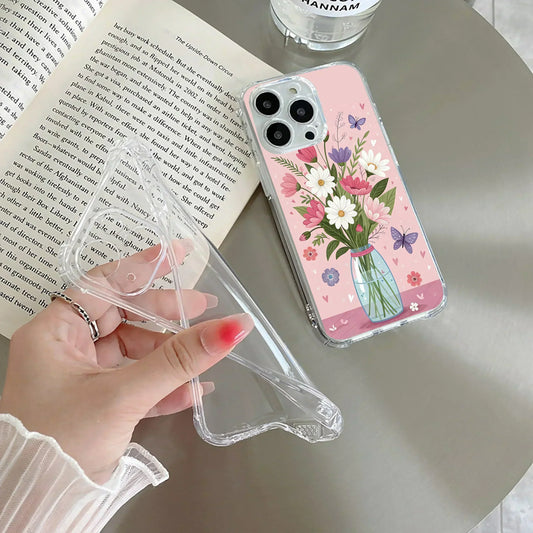 Spring in a Vase Transparent Silicon Case For iPhone - ShopOnCliQ