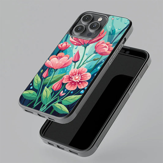 Tears of Spring Glass Case Cover For iQOO