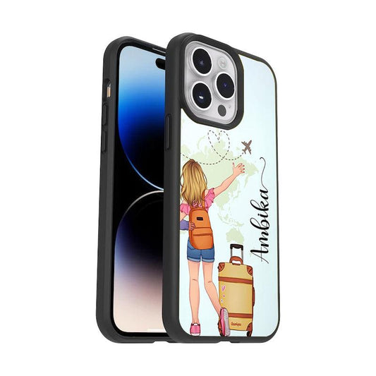 Travel Glossy Metal Case Cover For iPhone - ShopOnCliQ