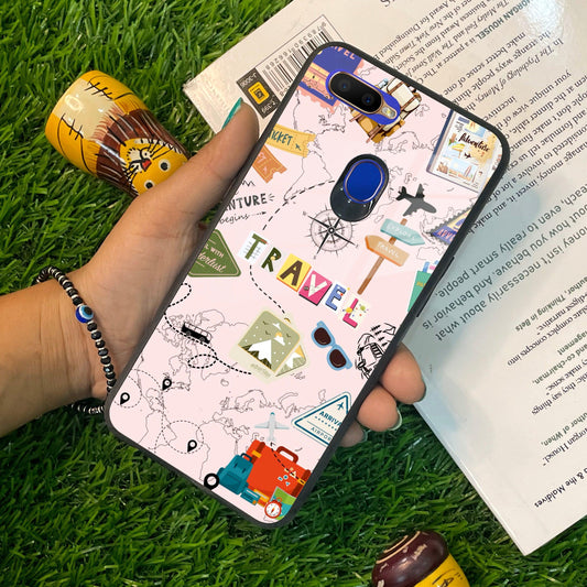 Travelogue Treasures Glass Case Cover For Oppo