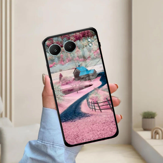 Village Scenery Glossy Metal Case Cover For OnePlus - ShopOnCliQ