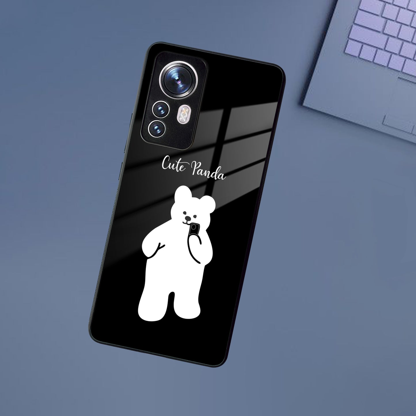 White Panda Glass Case Cover For Redmi/Xiaomi
