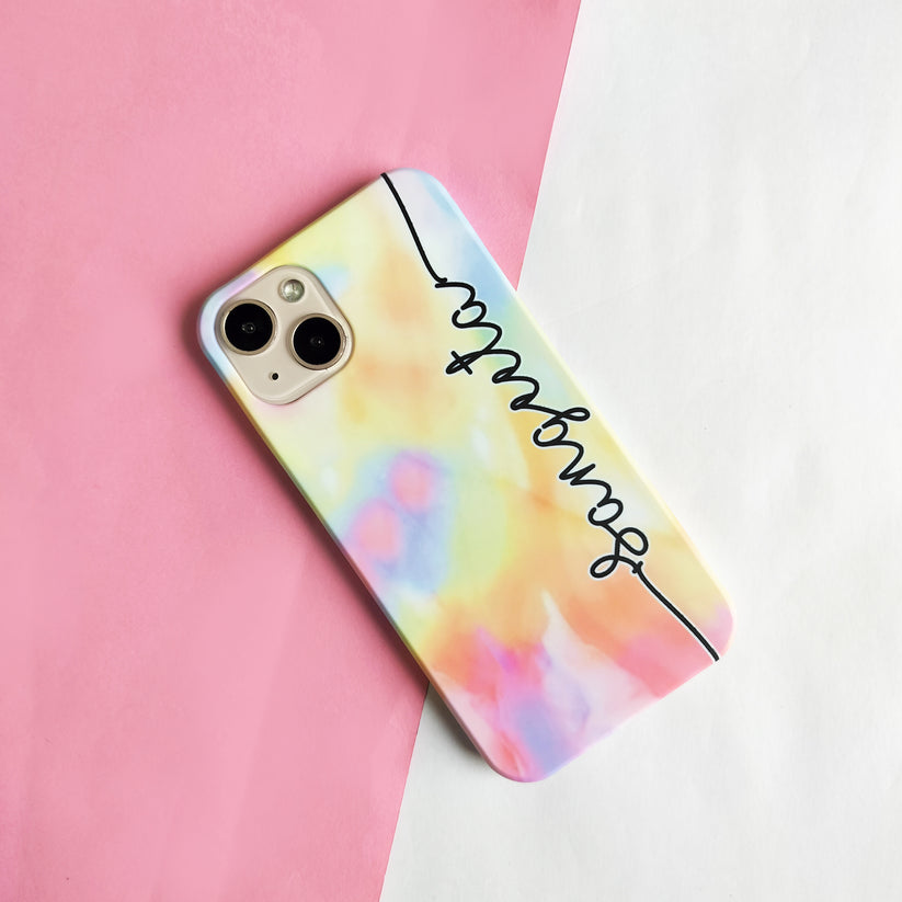 Customized Name Rainbow Design Phone Case Cover Rainbow 3 For Oppo