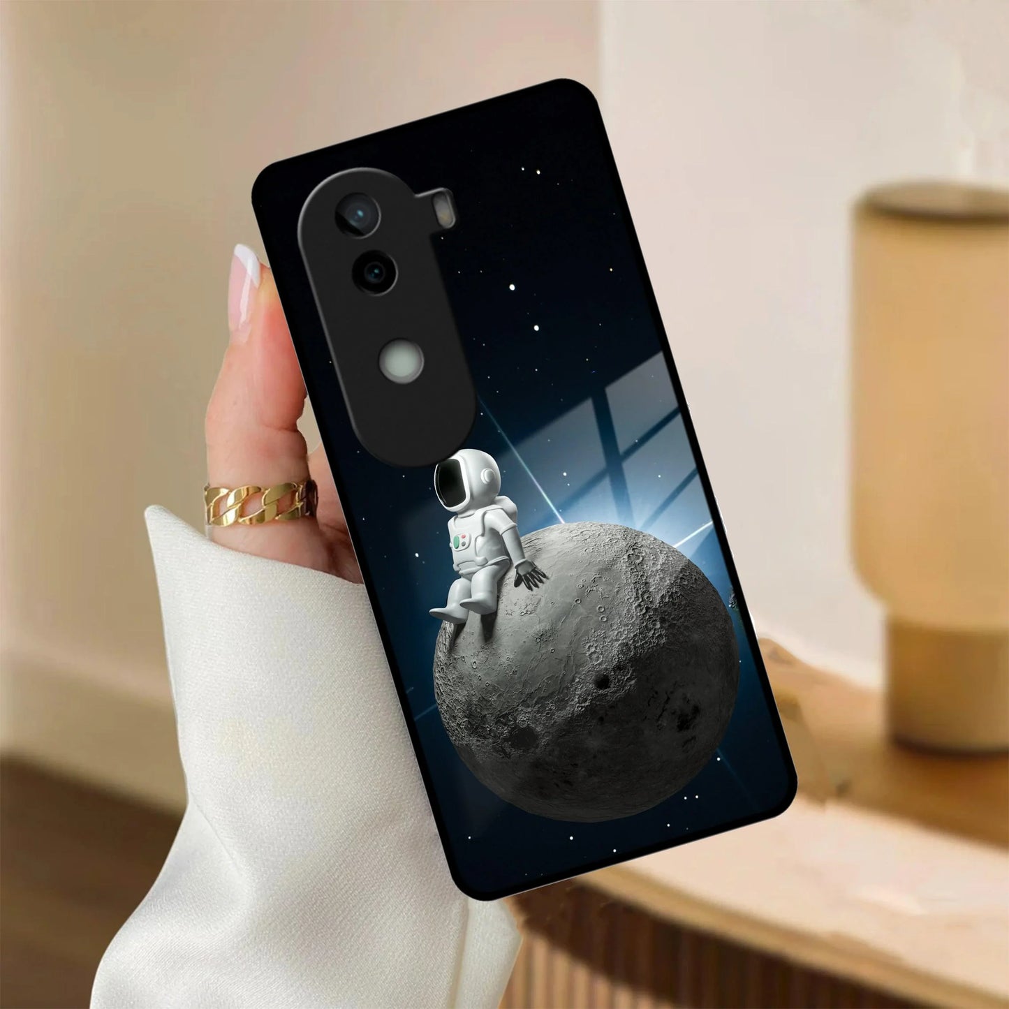 Astronod Moon Glass Case Cover For iQOO - ShopOnCliQ