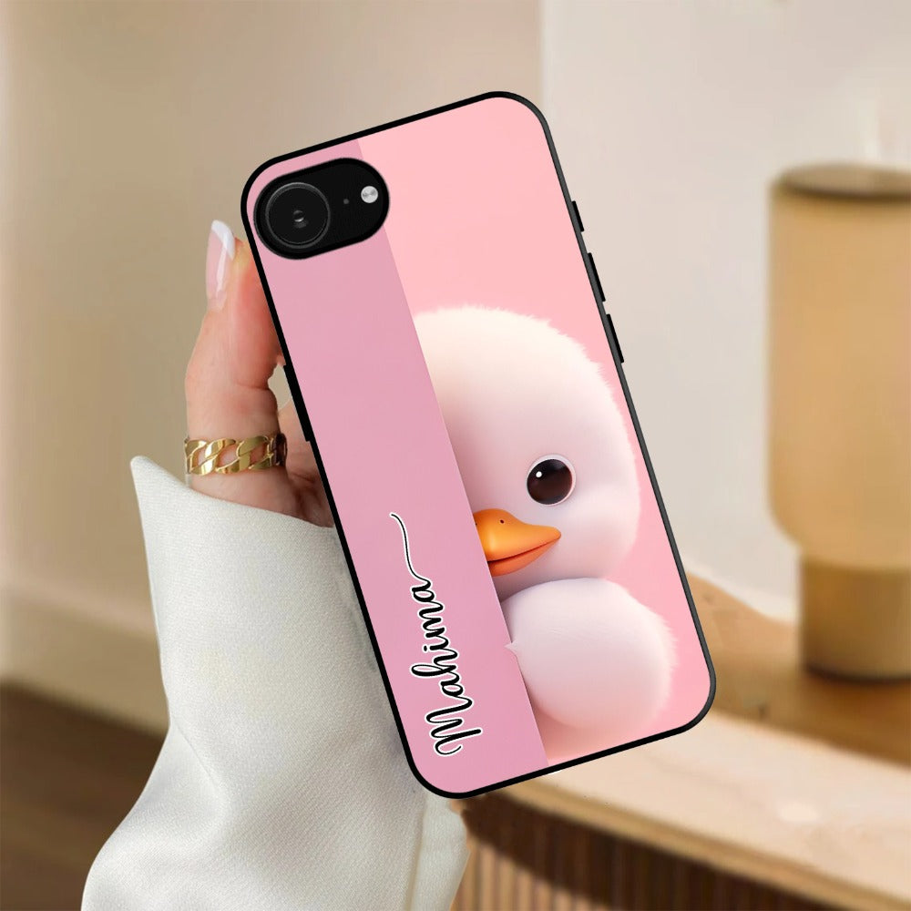 Baby Duck Glossy Metal Case Cover For iPhone