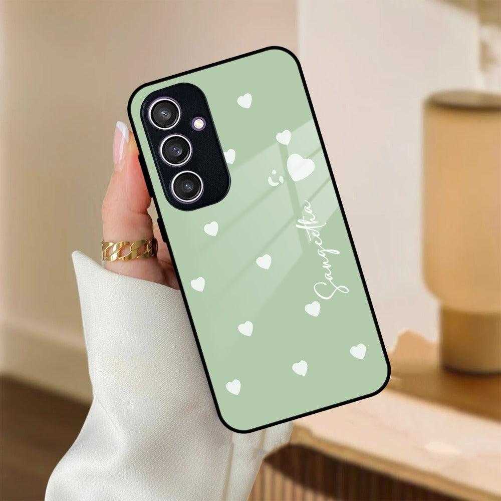 Be Loved Customized Glass Case Cover Mint Green For Samsung