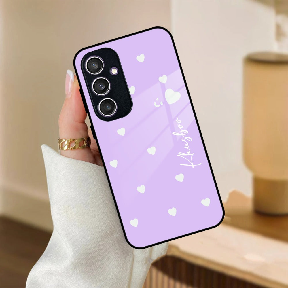 Be Loved Customized Glass Case Cover Purple For Samsung