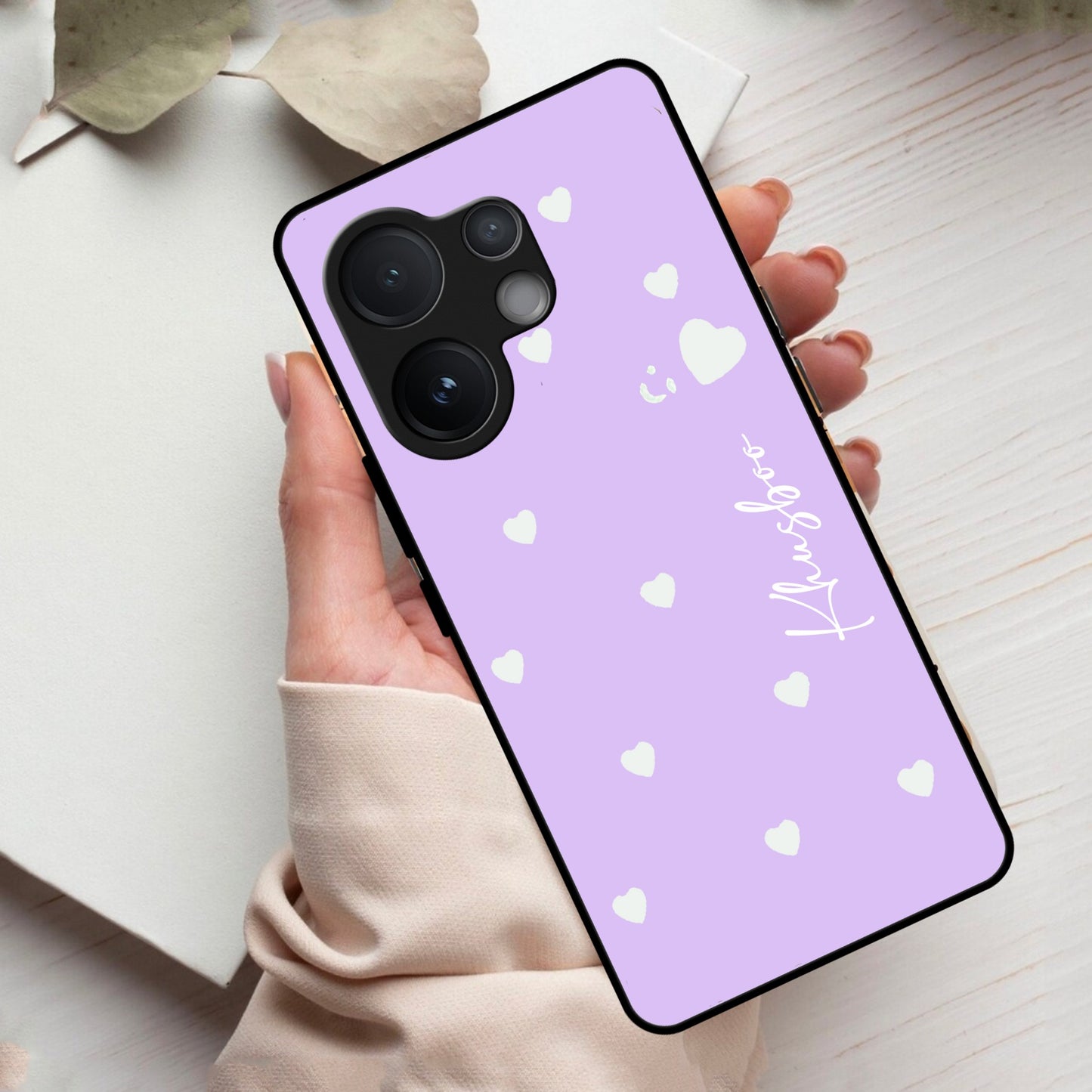 Be Loved Customized Glass Case Cover Purple For Vivo - ShopOnCliQ
