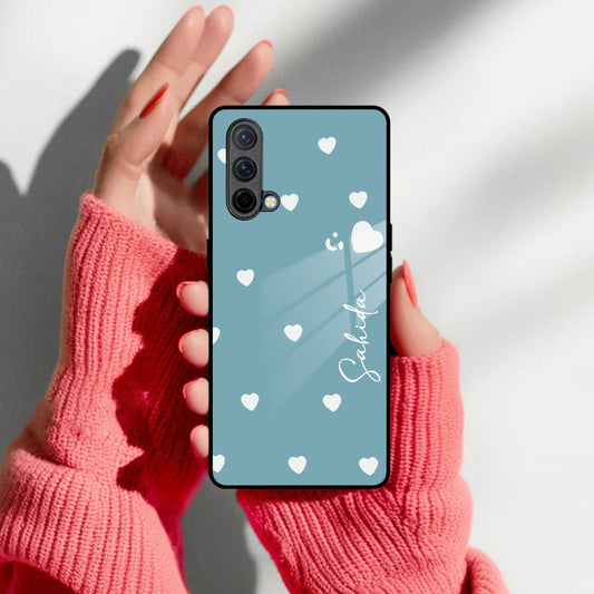 Be Loved Customized Glass Case Cover Sky Blue For Oneplus