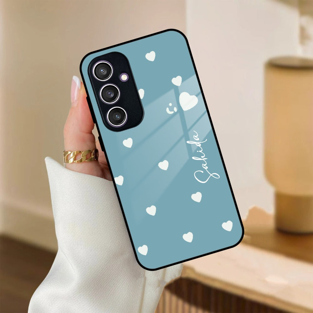 Be Loved Customized Glass Case Cover Sky Blue For Samsung