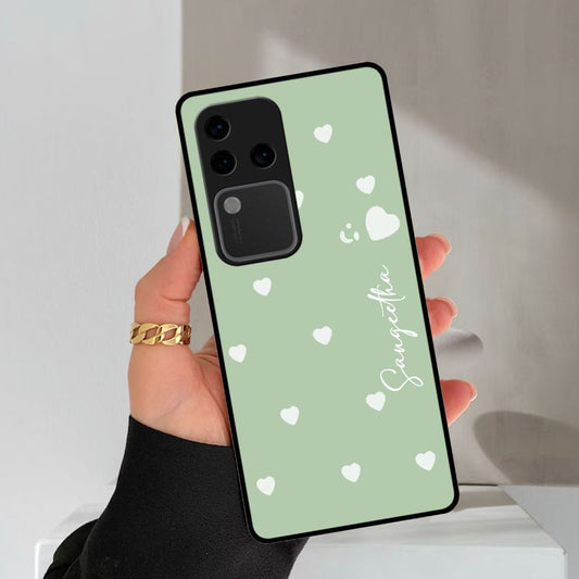 Be Loved Glossy Customized Metal Case Cover Mint Green For Vivo