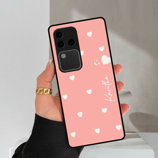 Be Loved Glossy Customized Metal Case Cover Peach For Vivo