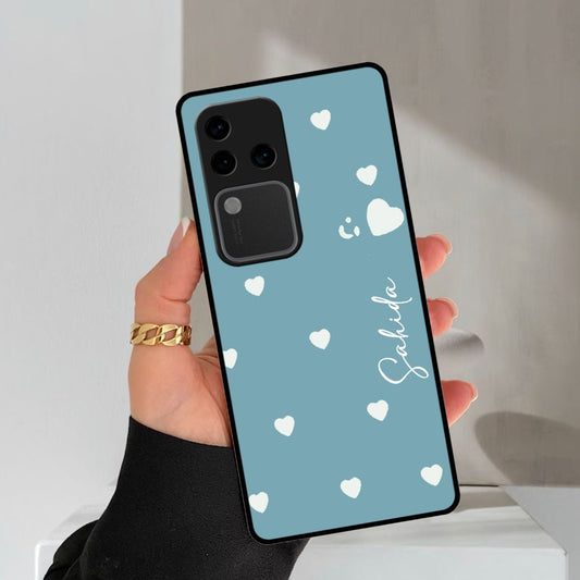 Be Loved Glossy Customized Metal Case Cover Sky Blue For Vivo