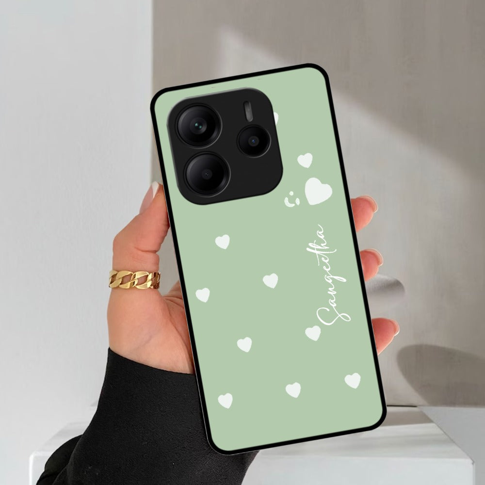 Be Loved Glossy Customized Metal Case Cover Mint Green For Redmi