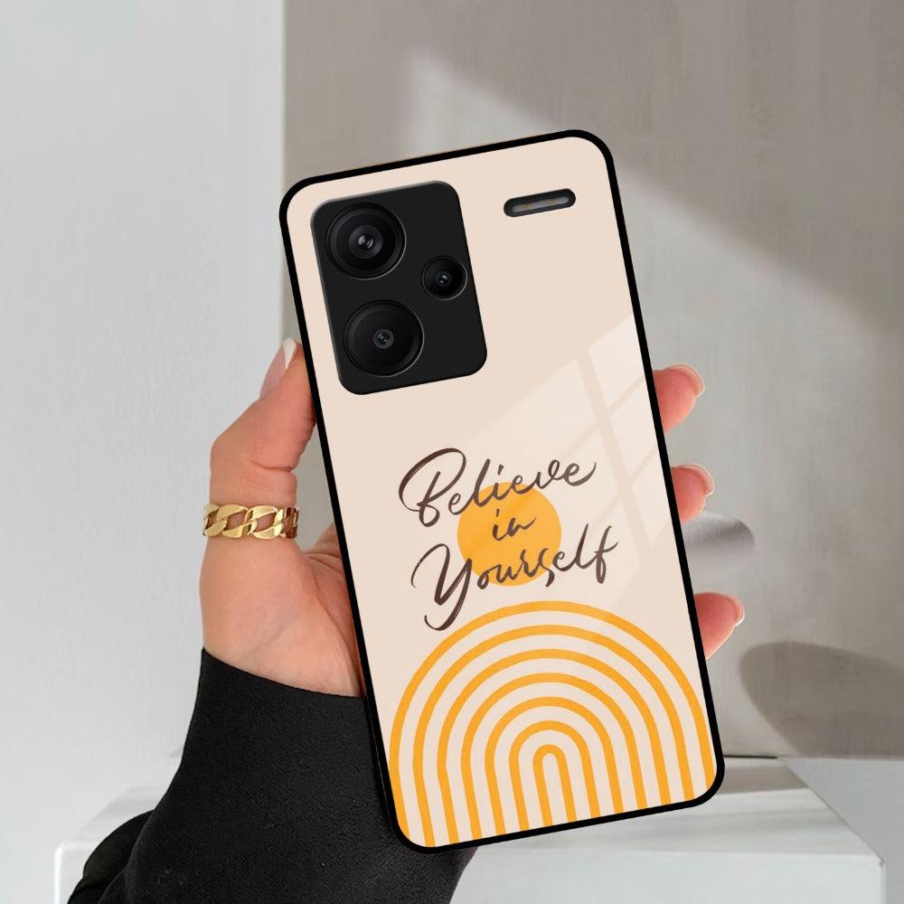 Believe In Yourself Glass Case Cover For Redmi 12 4G - ShopOnCliQ