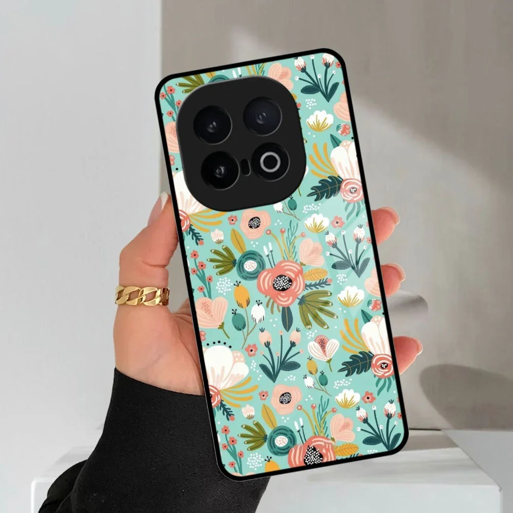 Bloom Carnival Glass Case Cover For iQOO - ShopOnCliQ