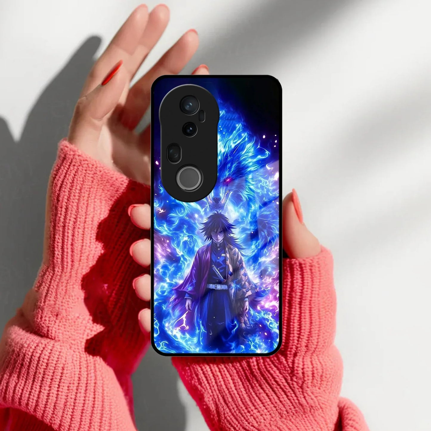 Blue Blade Glass Case Cover For Vivo - ShopOnCliQ