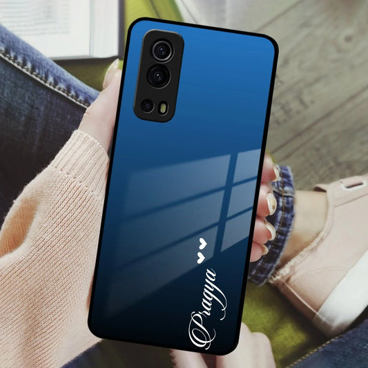 Blue Gradient Glass Case Cover For Vivo - ShopOnCliQ