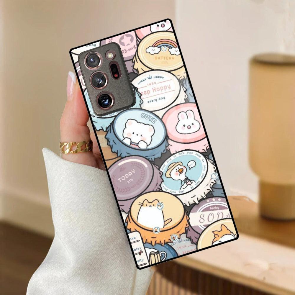 Bunny Buddies Glass Case Cover for Samsung