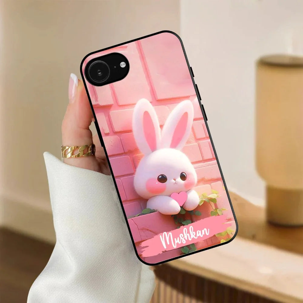 Bunny Glossy Metal Case Cover For iPhone - ShopOnCliQ