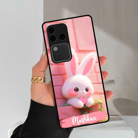 Bunny Glossy Metal Case Cover For Vivo