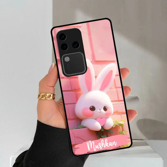Bunny Glossy Metal Case Cover For Vivo - ShopOnCliQ