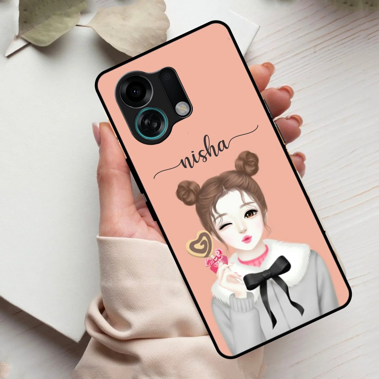 Candy Wink Customize Glass Case Cover For Oppo - ShopOnCliQ